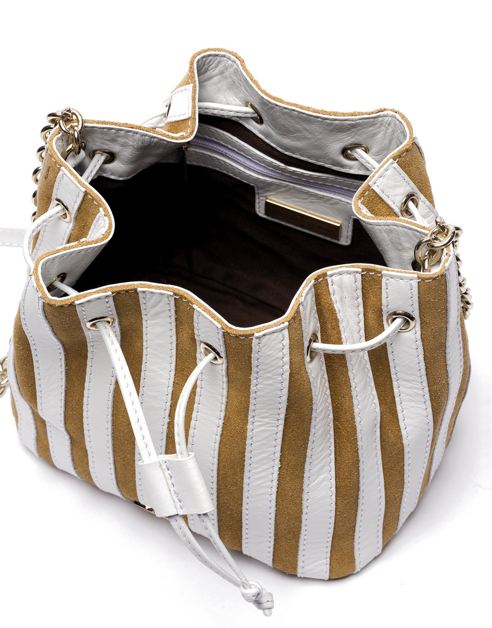 White/beige Saint Germaine bouquet bag