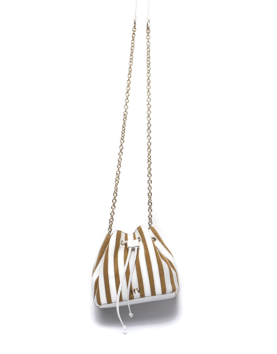 White/beige Saint Germaine bouquet bag