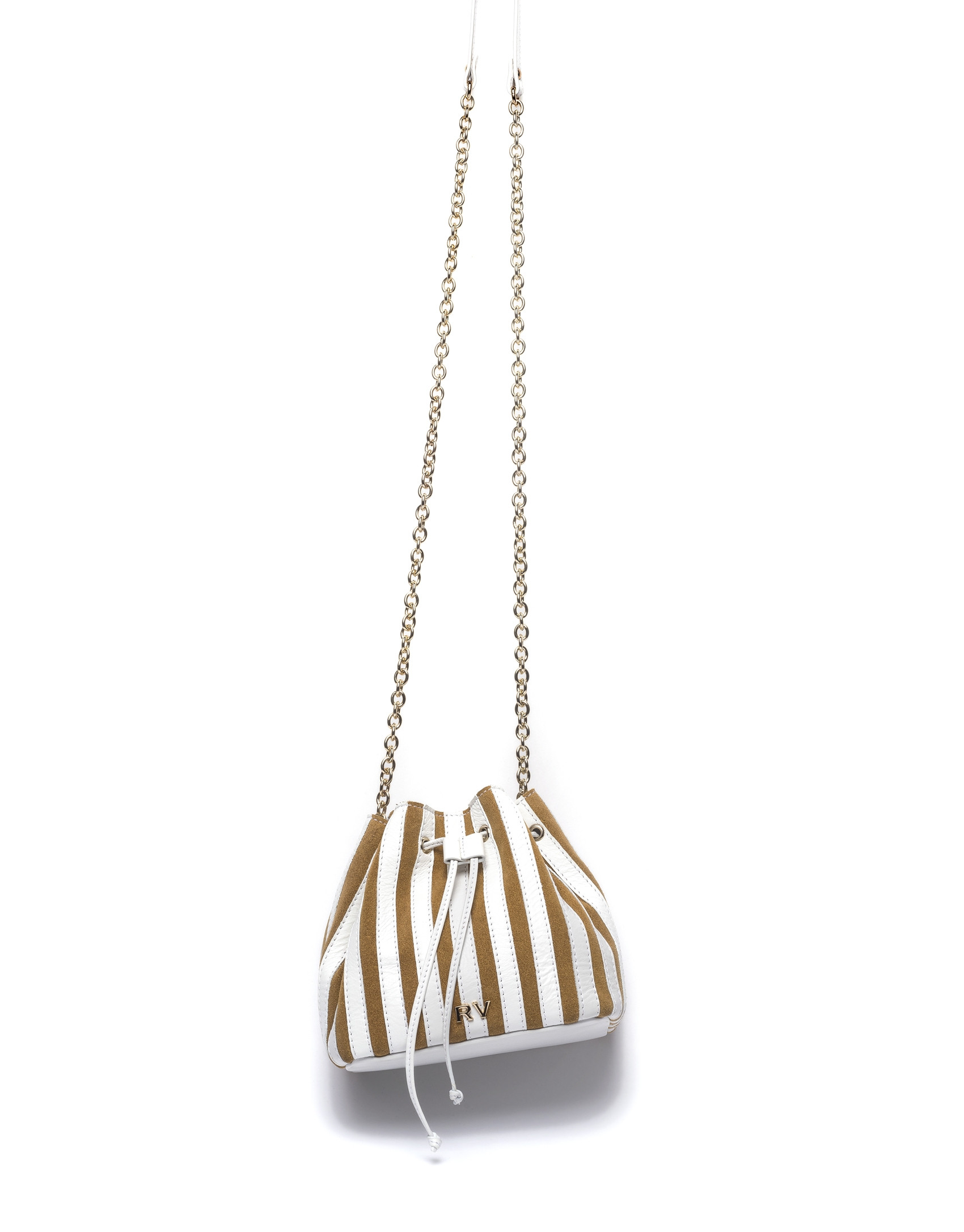 White/beige Saint Germaine bouquet bag