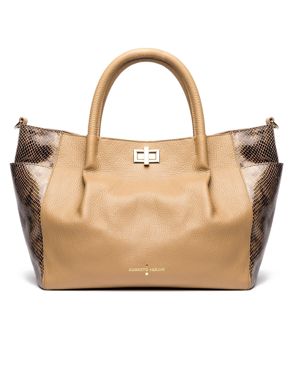 Camel Avenue tote bag