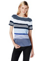 Blue striped top