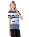 Blue striped top