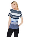 Blue striped top