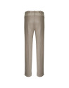 Beige pants contrasting velvet