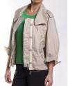 Short beige trench