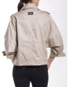 Short beige trench