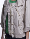 Trench corto beige