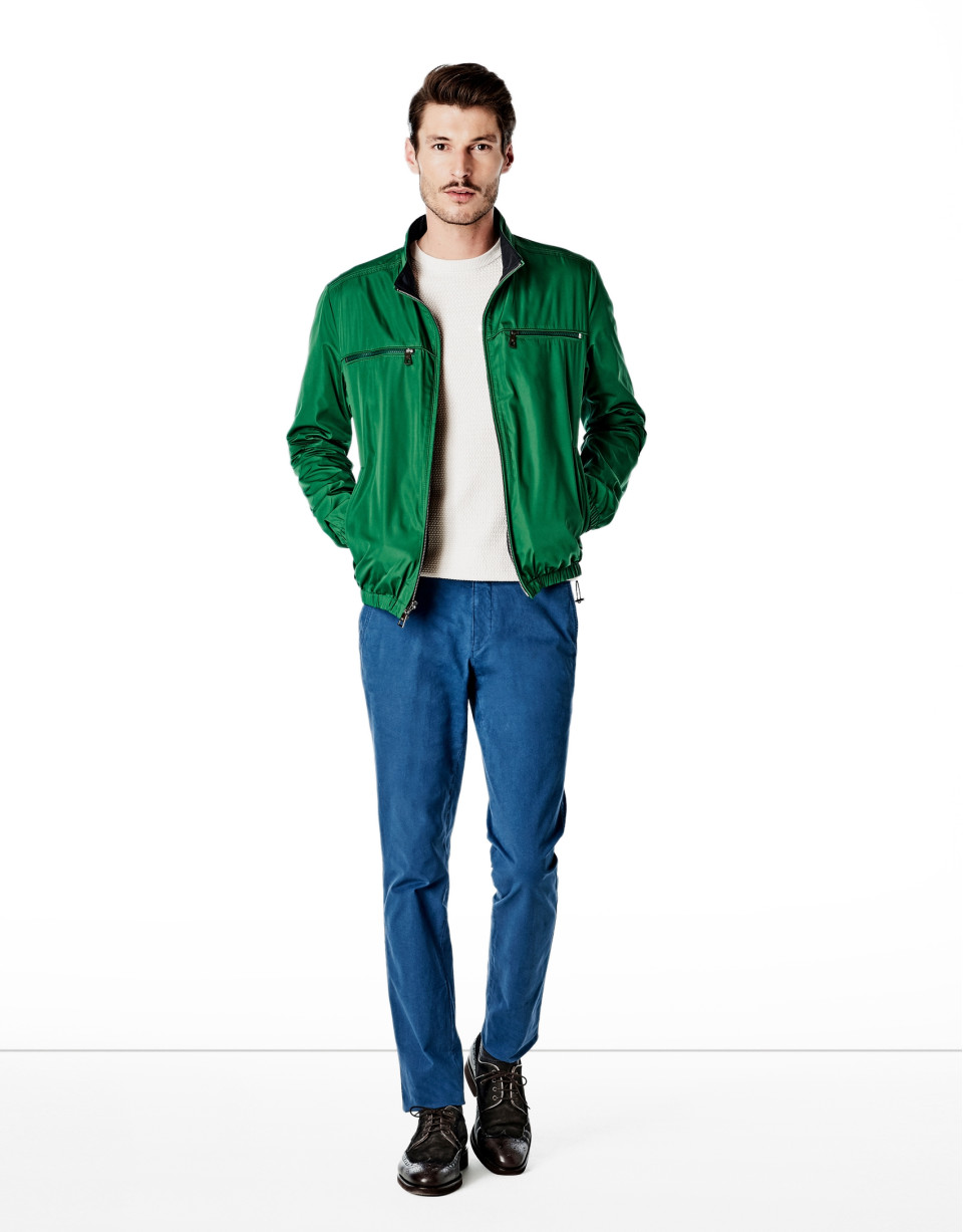 Cazadora reversible verde/marino