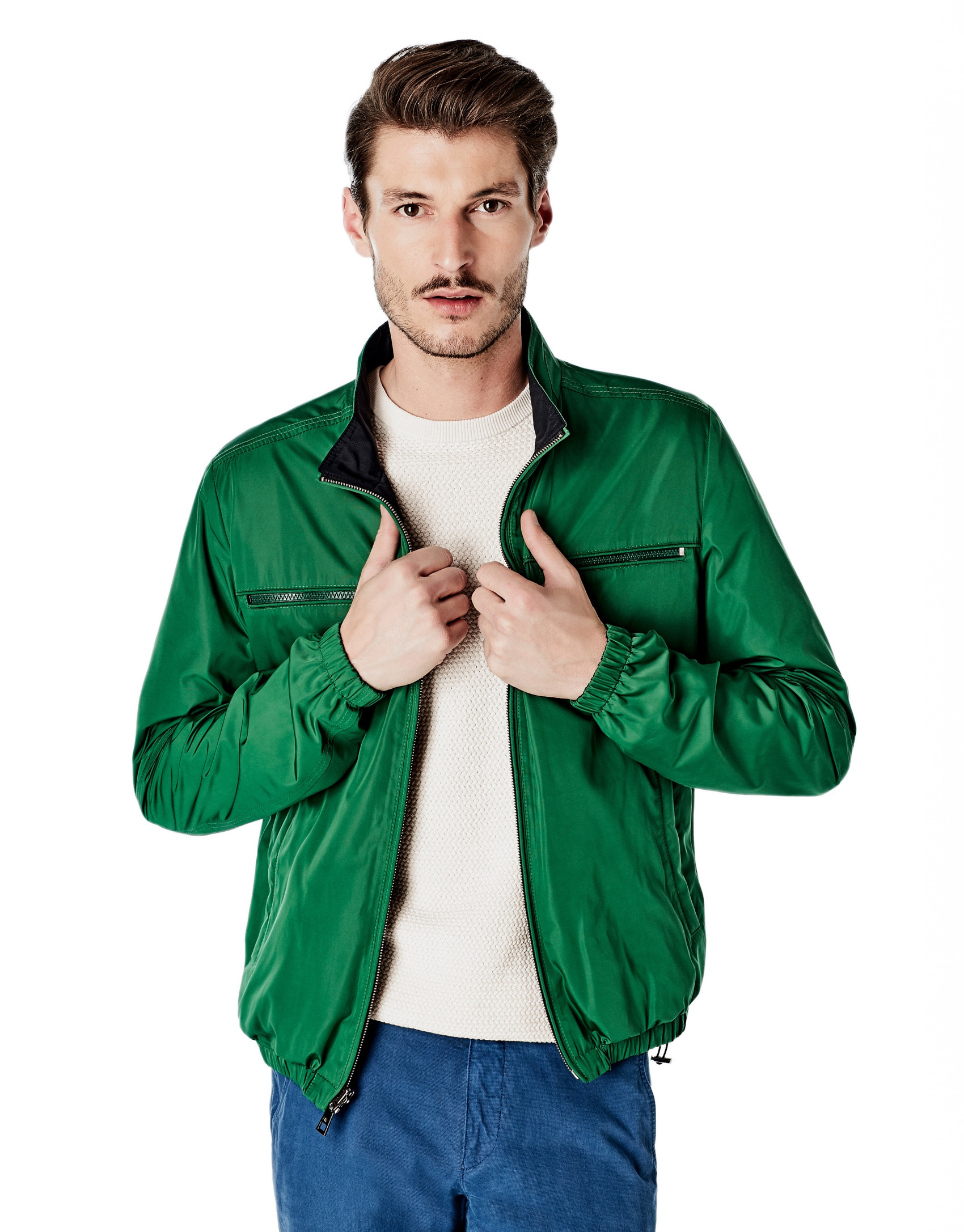 Cazadora reversible verde/marino