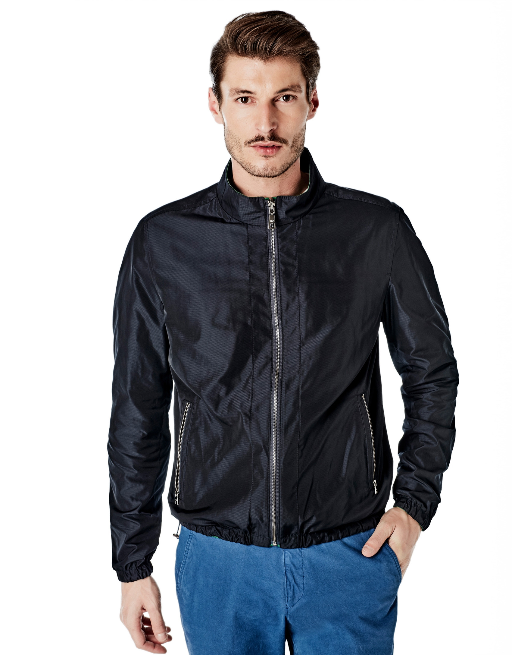 Cazadora reversible verde/marino