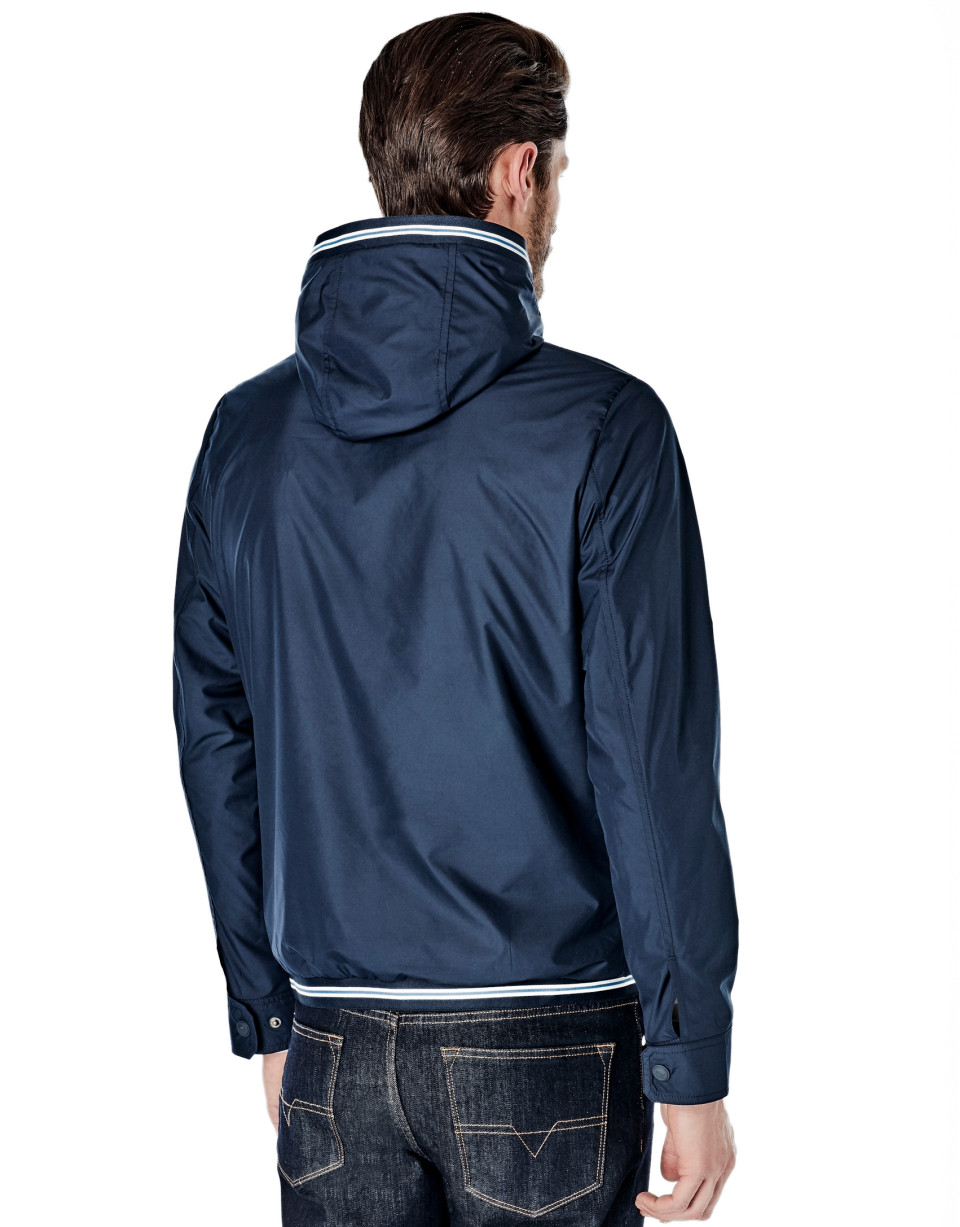 Parka capucha desmontable marino