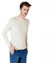 Jersey cuello caja estructura crudo