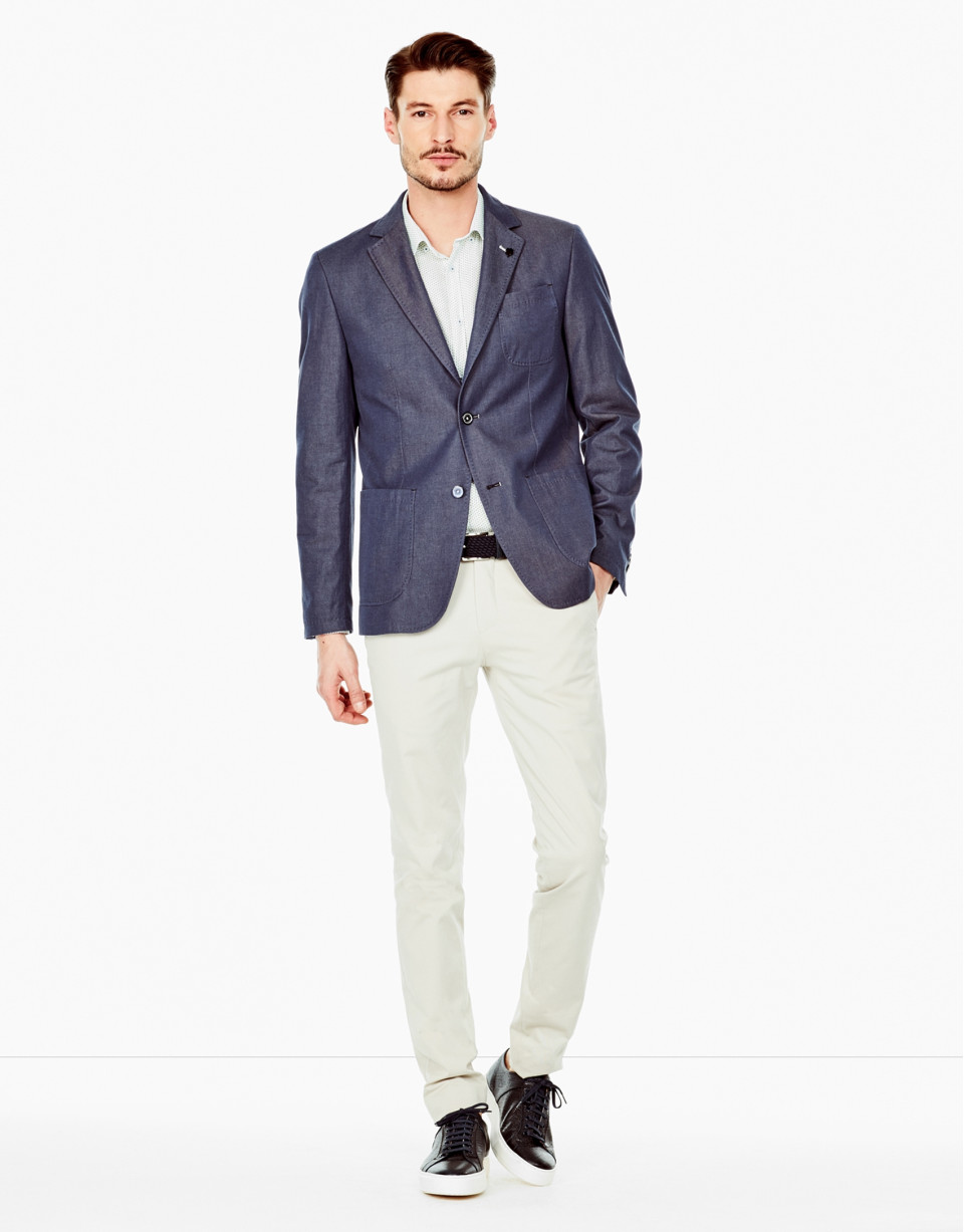 Pantalón chino vestir beige