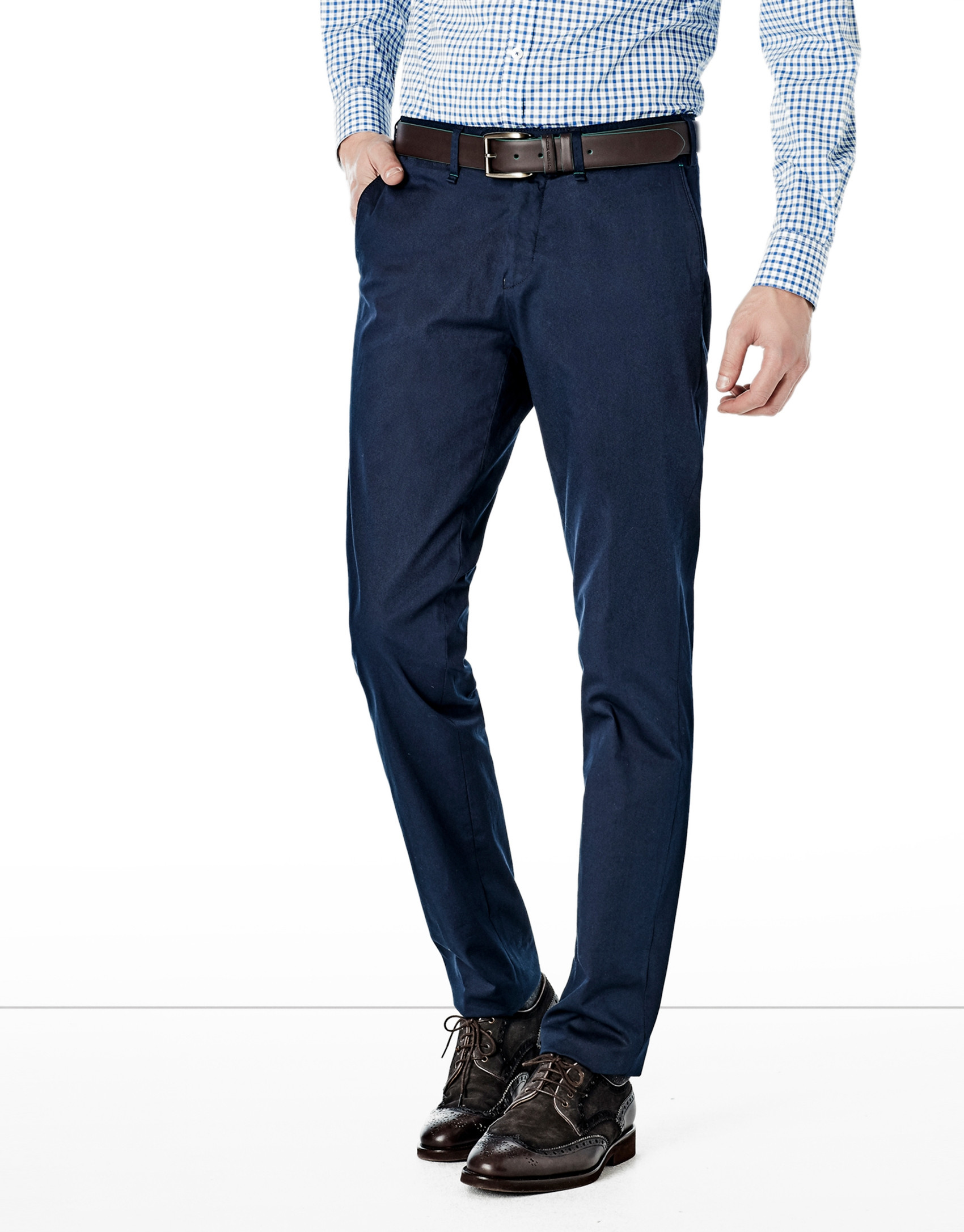 Navy blue chino pants