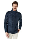 Navy blue parka with 4 pockets