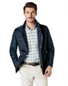 Navy blue parka with 4 pockets
