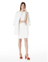 Vestido jacquard marfil