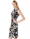 Black print dress