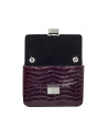 Bolso cartera piel coco burdeos Joyce