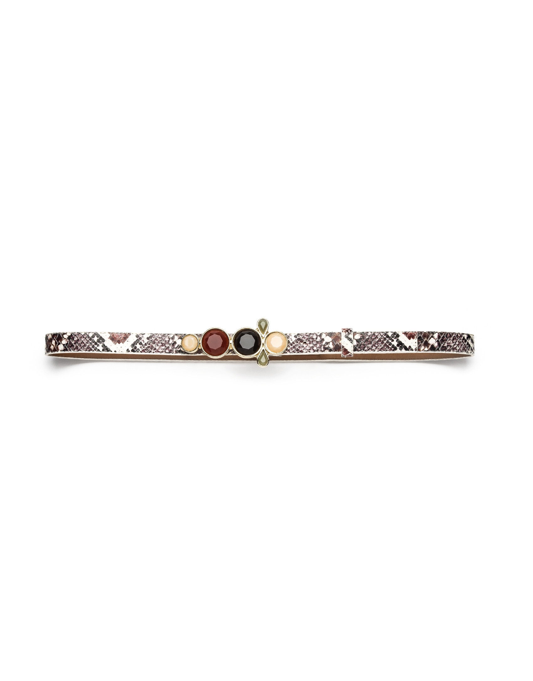 Belt with decorative jewelry