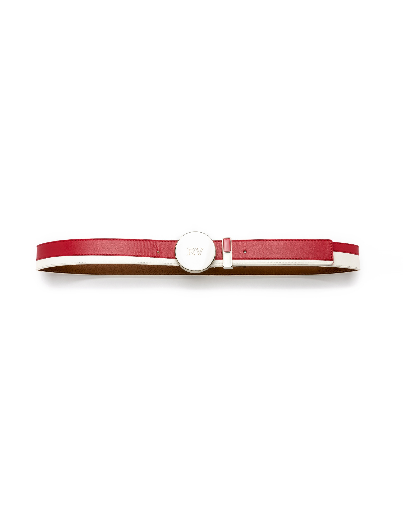Blue/white two-tone belt
