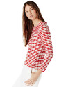 Coral top with boat neck