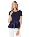 Jersey  corte peplum azul
