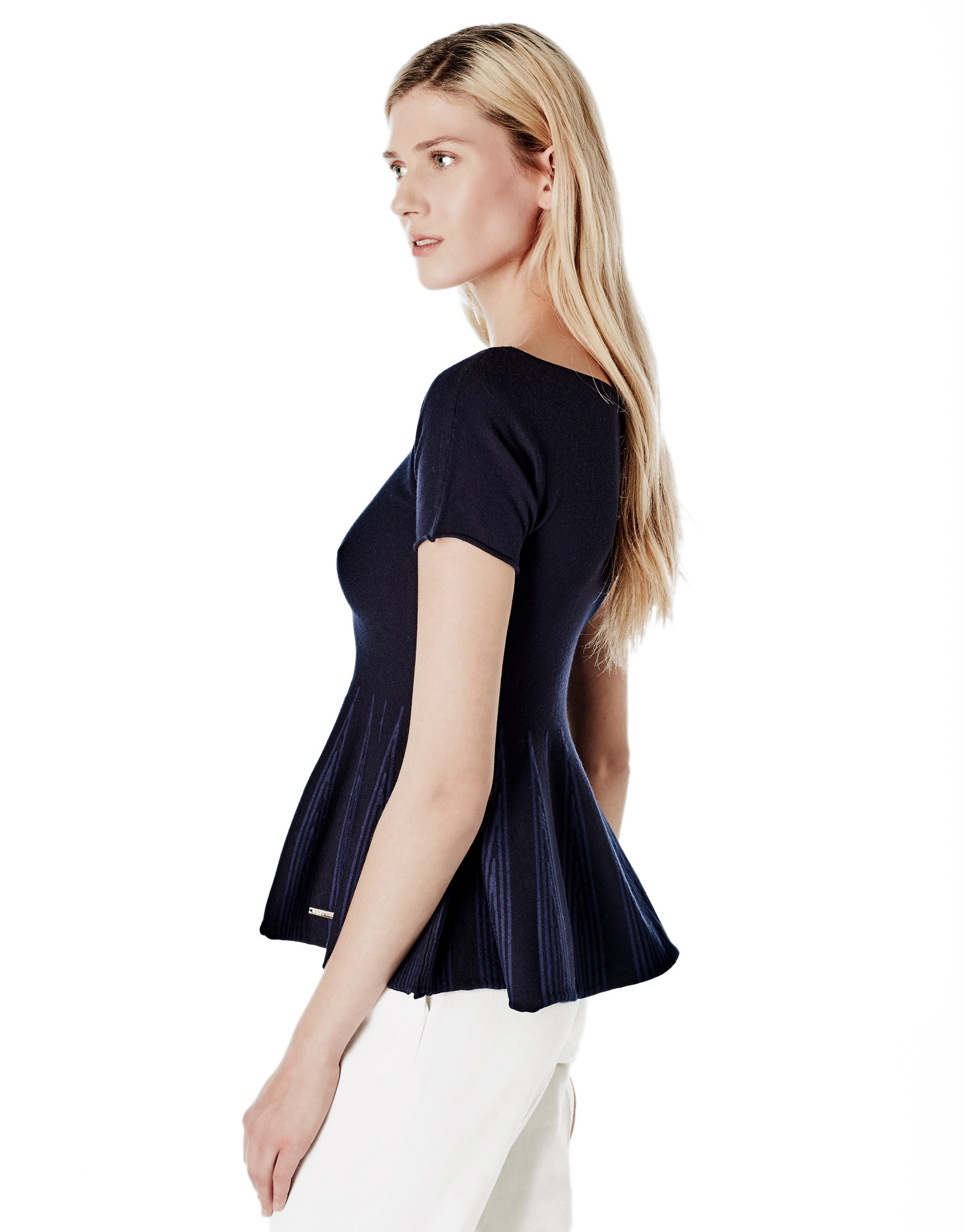 Jersey  corte peplum azul