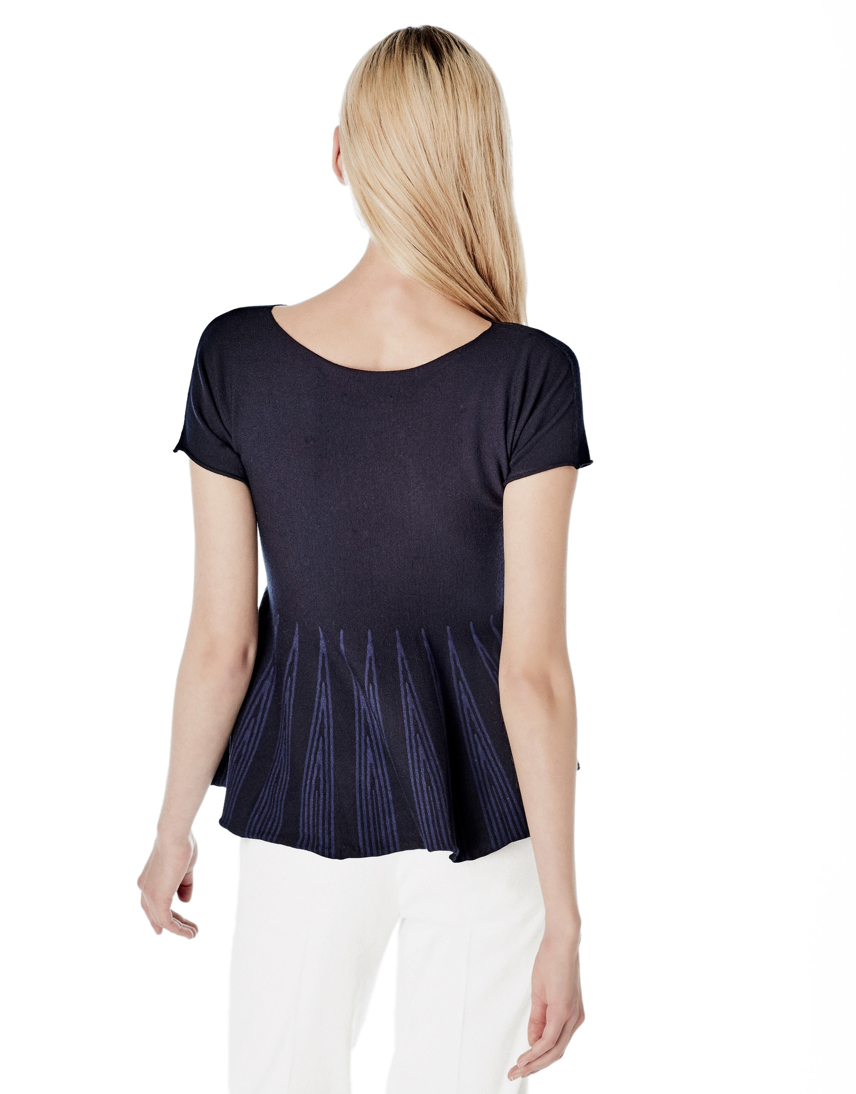 Jersey  corte peplum azul
