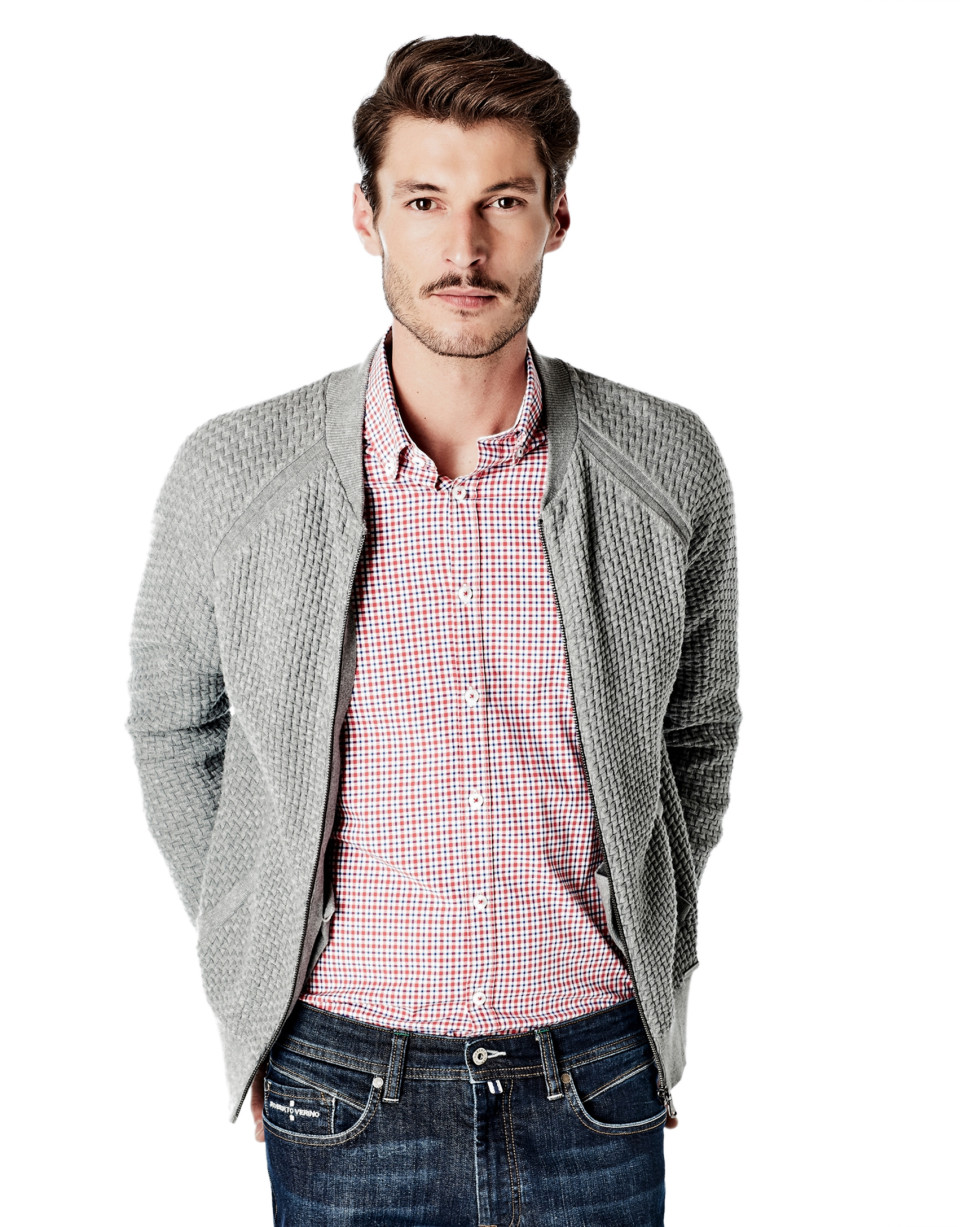Chaqueta estructura gris