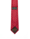 Corbata estampado flores rojo