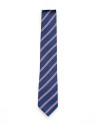 Corbata rayas azul/rosa