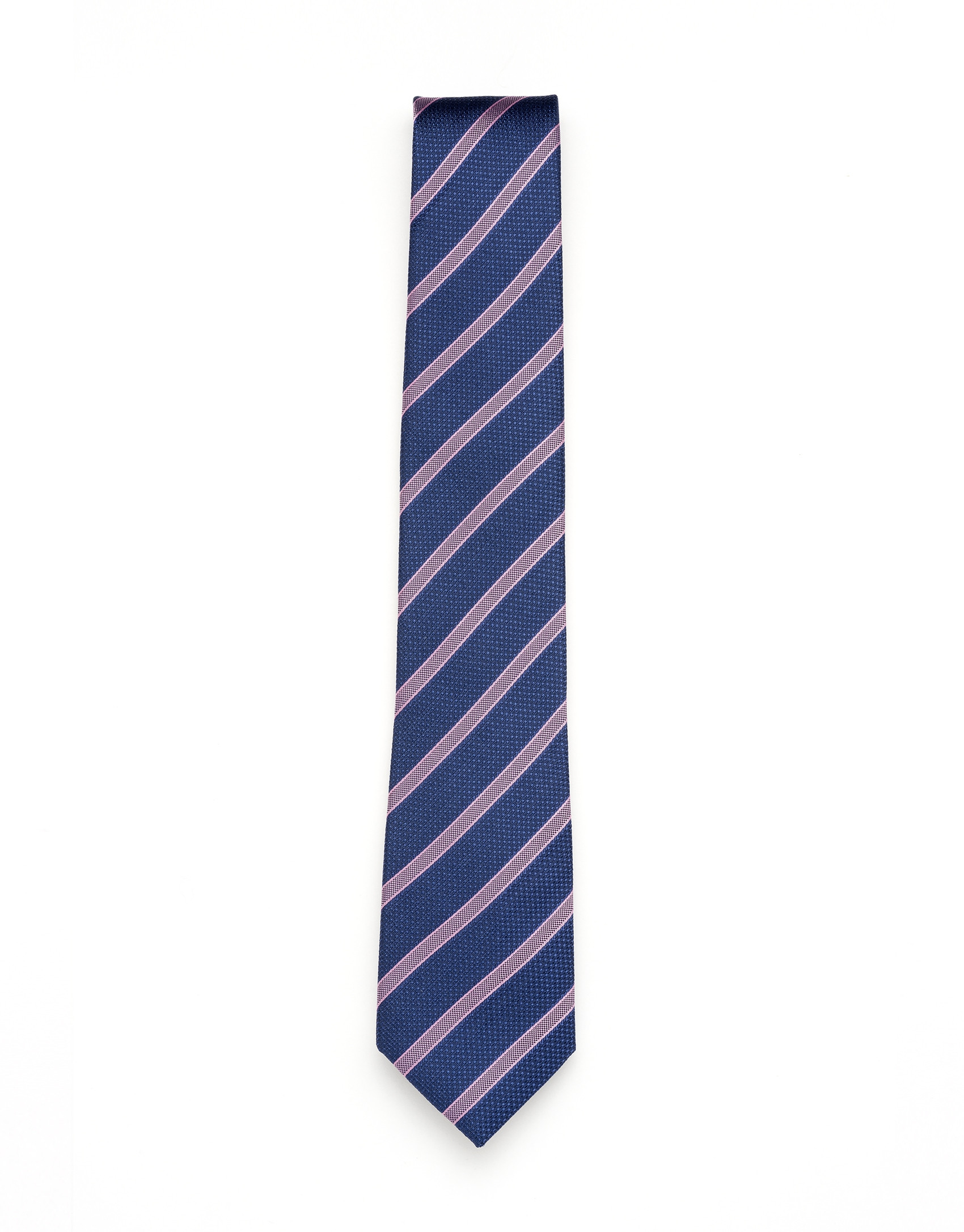 Corbata rayas azul/rosa