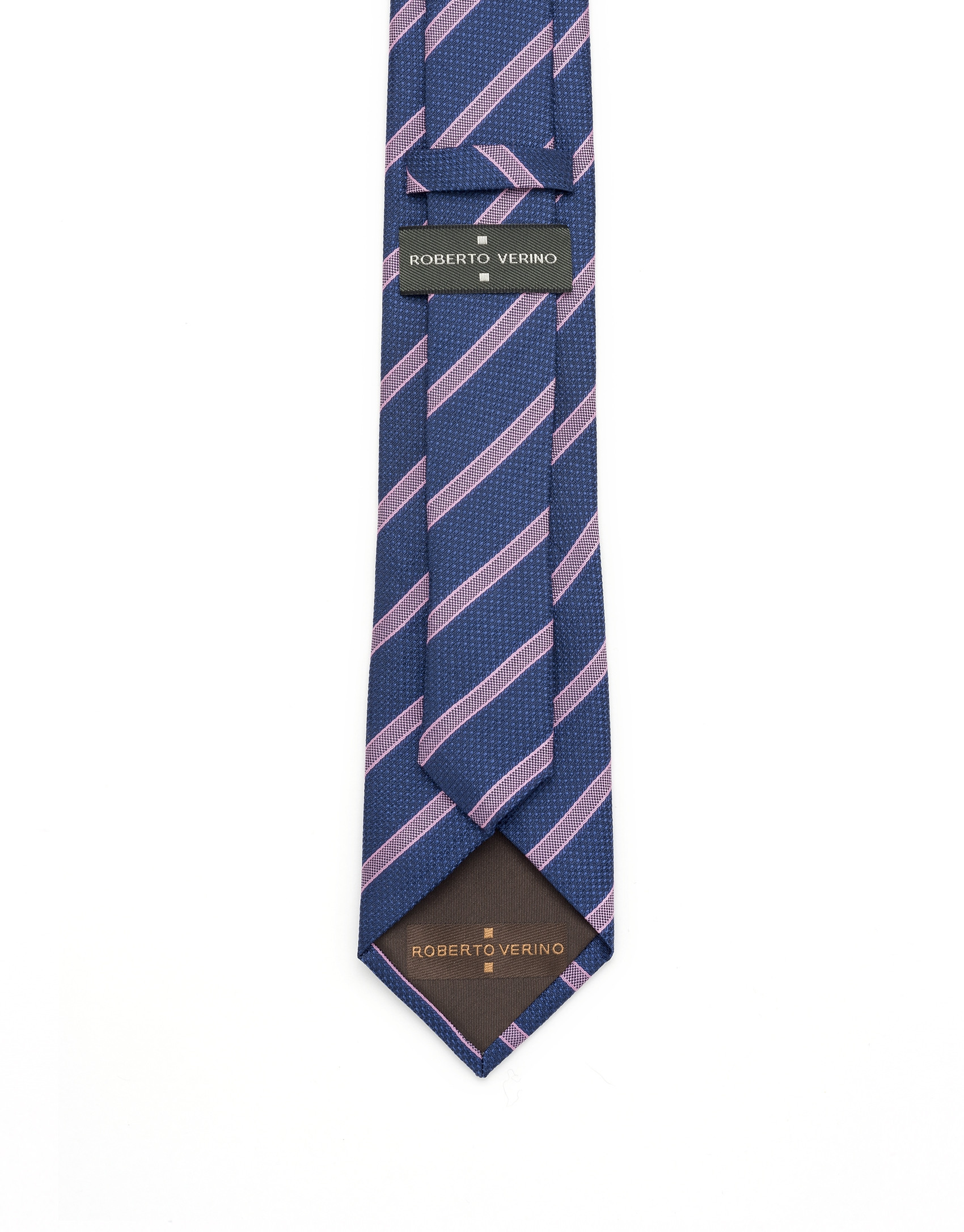 Corbata rayas azul/rosa