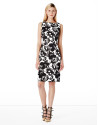 Black print dress