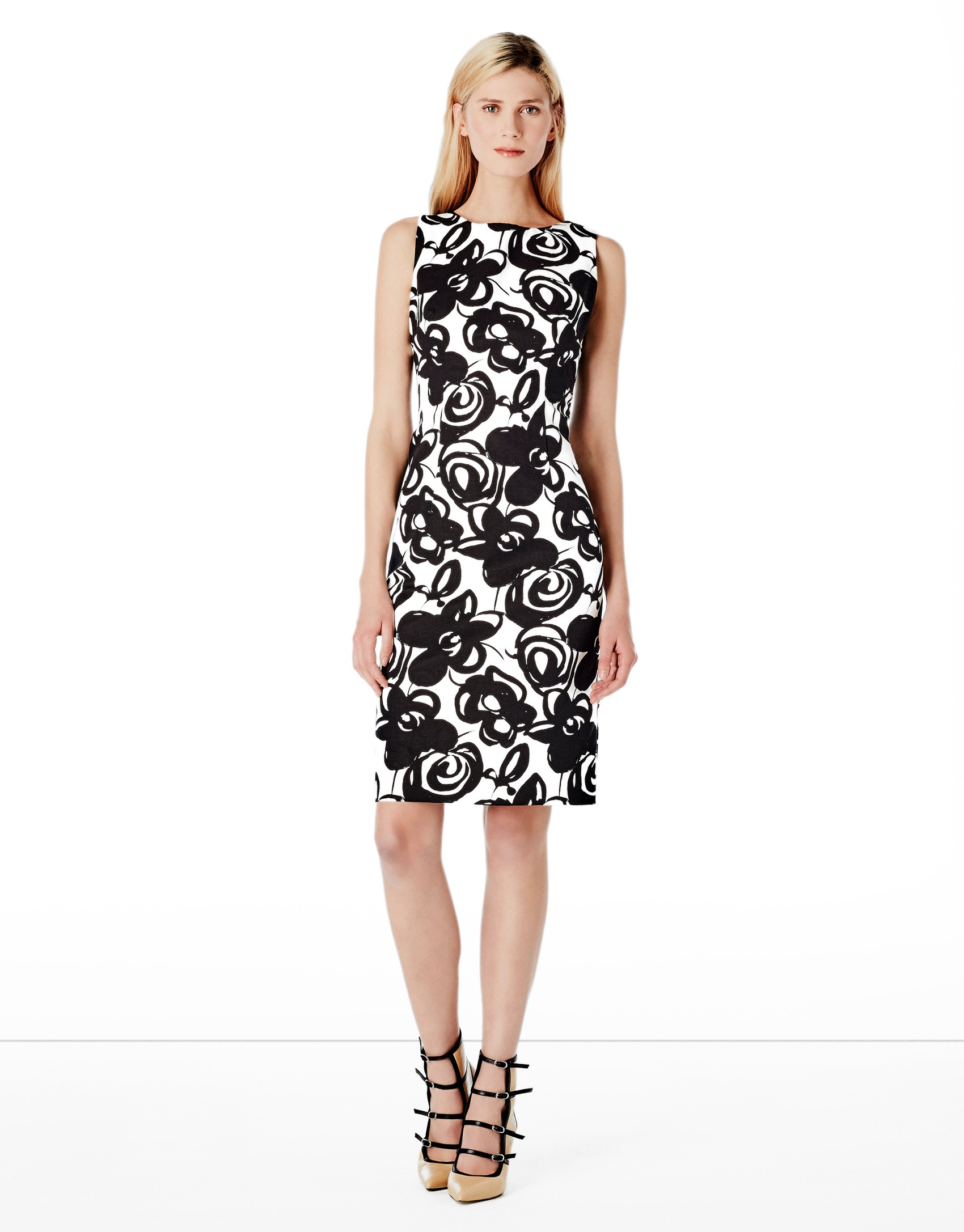 Vestido estampado fantasía negro