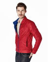 Cazadora reversible azulón/rojo