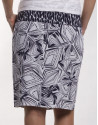 Straight skirt with contrasting waist