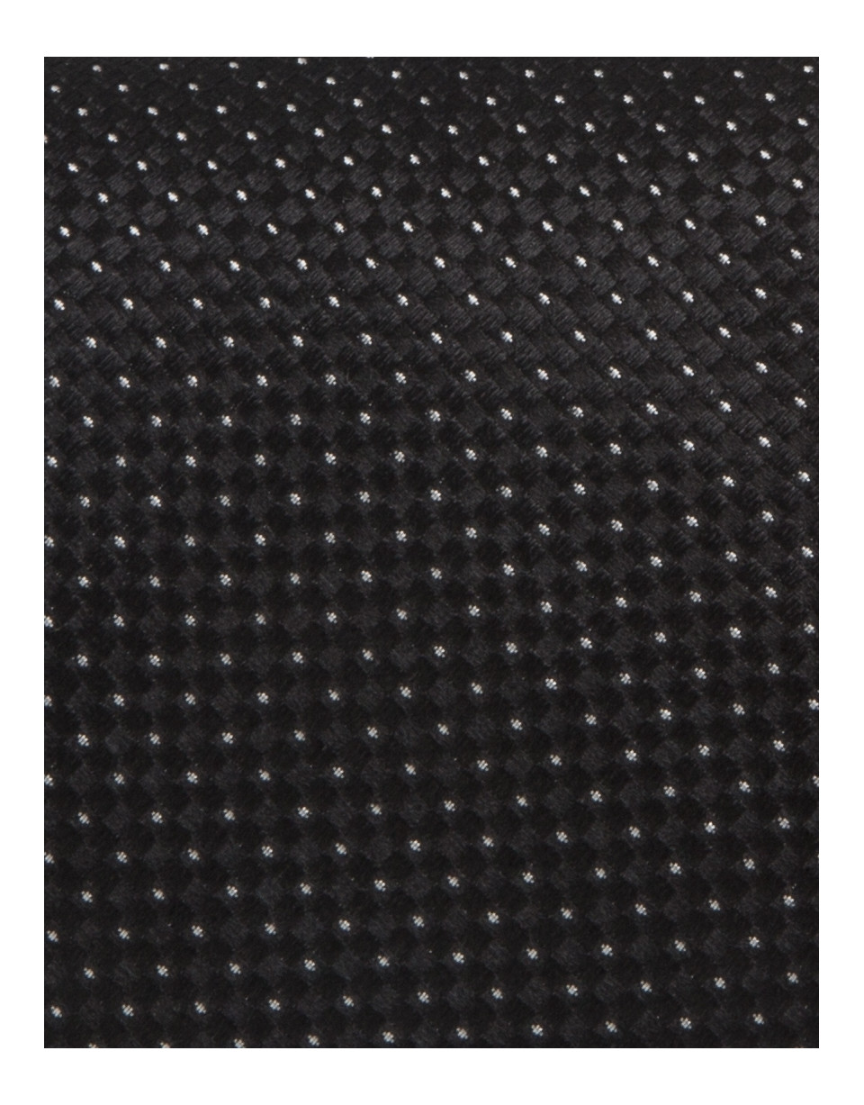 Black dotted tie