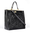 Bolso tote piel negro Baver