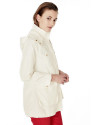Trench capucha beige