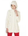 Trench capucha beige