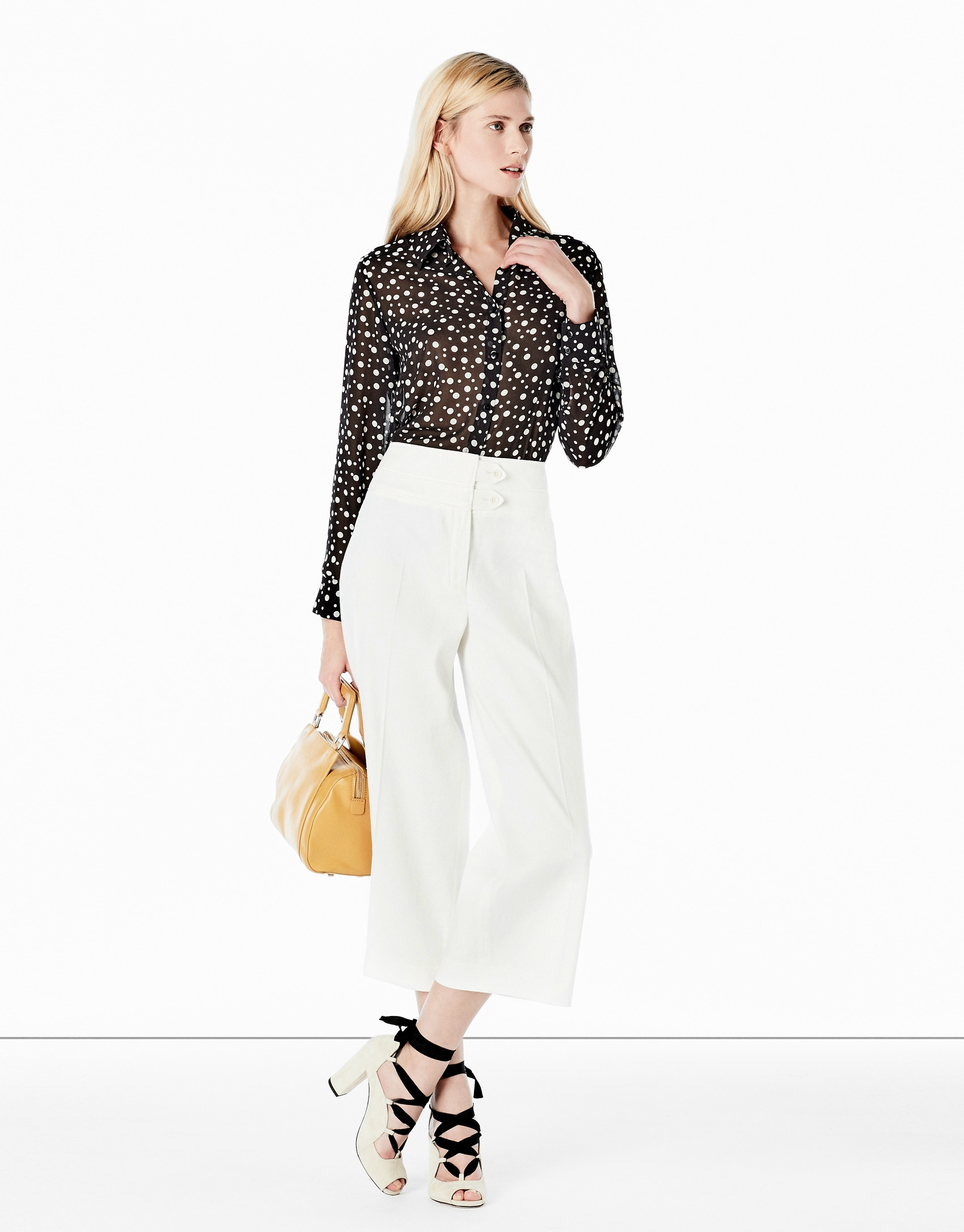 Shirt with polka dots