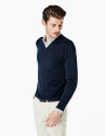 Jersey pico algodón azul marino
