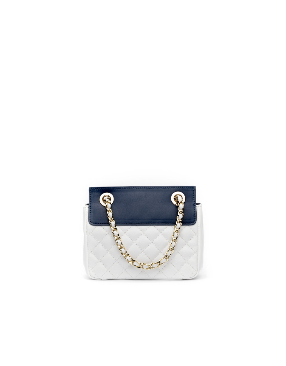 White/blue Ghauri Nano shoulder bag