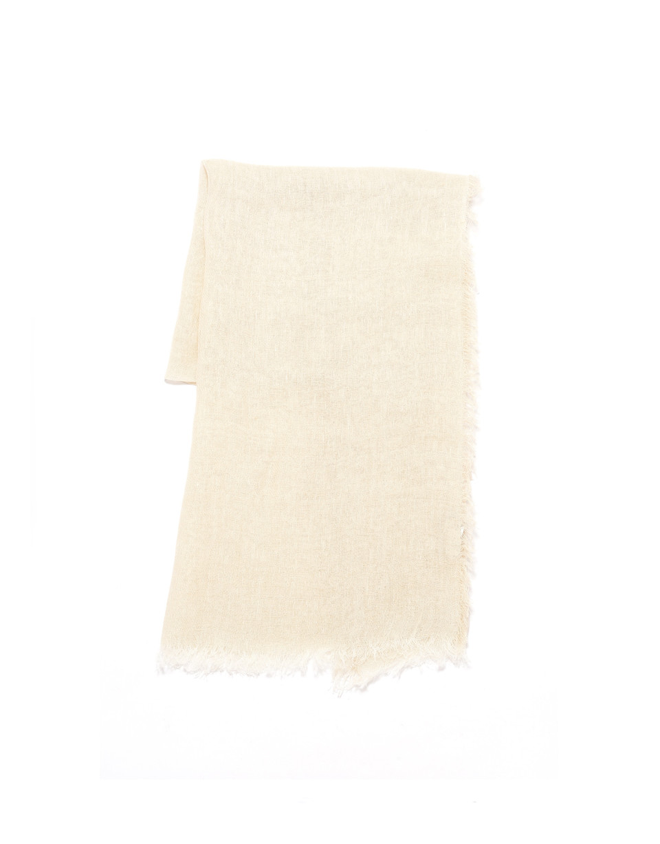 Beige linen scarf