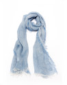 Foulard lino azul cielo