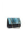 Bolso shoulder piel grabado serpiente Ghauri