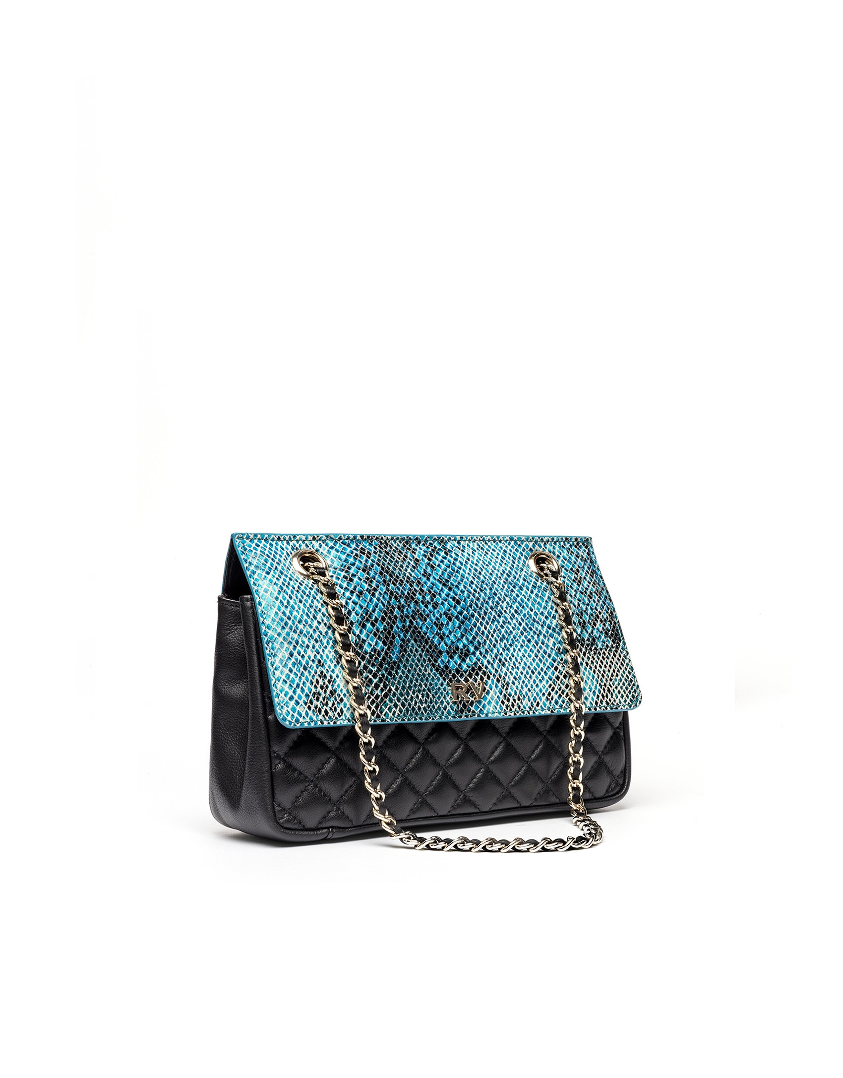 Embossed snakeskin Ghauri shoulder bag