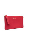 Bolso clutch piel saffiano rojo Lisa